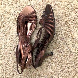 Comfy Copper Glitter Shoes